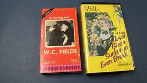 Two Vintage W.C. Fields VHS Tapes w Cases Sucker A Break & An Evening With - Bild 1 von 3