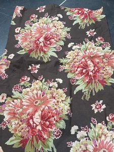 Vintage April Cornell Floral Tablecloth Red Orange Gold Beautiful - Picture 1 of 8
