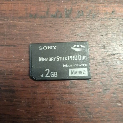 Sony 2GB Memory Stick Pro Duo MS 2GB Card for Sony Camera Recorder PSP - Image 1 of 2