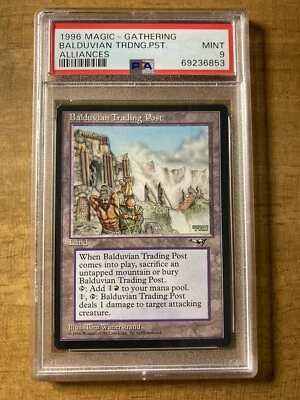 MTG✨BALDUVIAN TRADING POST ✨Alliances PSA 9 MINT RARE 1996 Reserve List POP 4 ! - Image 1 of 2