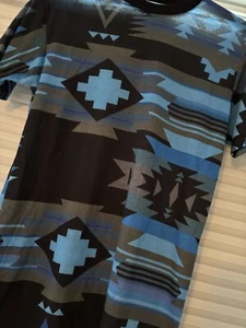 RARE Mac Miller Neff Shirt Blue Tribal - Picture 1 of 5