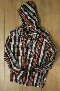 OshKosh boys hooded pull-over top with partial zipper open size 7 GUC - Picture 1 of 2