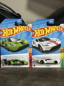 Hot Wheels 2024 16’ Ford GT Race, & '17 Ford GT Series HW Exotics Lot Of 2 - Picture 1 of 1