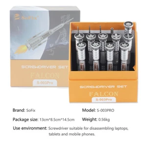 Kit de destornilladores de precisión S-003PRO herramientas de desmontaje de instalación de extracción de tornillos - Imagen 1 de 8