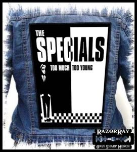 THE SPECIALS - Too Much Too Young == Backpatch Back Patch / Bad Manners Madness - Picture 1 of 2