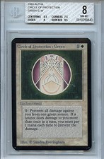 MTG Alpha Circle of Protection Green BGS 8.0 NM-MT Magic Card WOTC 9840