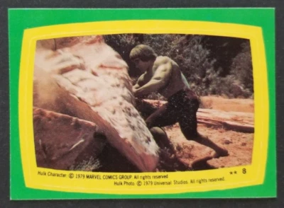 Vintage 1979 Incredible Hulk Topps Sticker Card #8 (NM) - Image 1 of 2