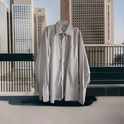 Camisa de Vestir San Patricio Puño Francés 18.5 Boda Iglesia Talla 18.5 38-37 Foto 1 de 4