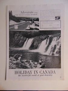 1964 Holiday in Canada Trans-Canada Highway Vintage Print Ad - Bild 1 von 1