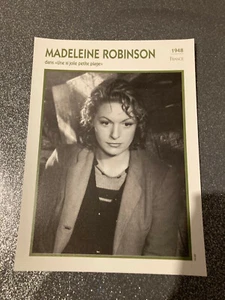 CARTE FICHE ATLAS ACTEUR : MADELEINE ROBINSON dans une si jolie petite plage  - Picture 1 of 1