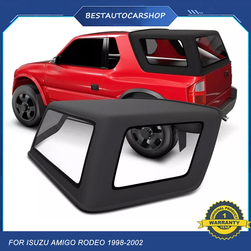 Black Convertible Soft Top IZU13151-145 For Isuzu Amigo Rodeo 1998-2002 IS-20203 Foto 1 de 4