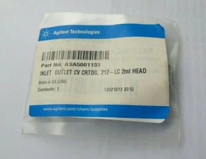 AGILENT ASA5001133 INLET OUTLET CV CRTDG 212-LC 2ML HEAD  (IN34S2) - Picture 1 of 2