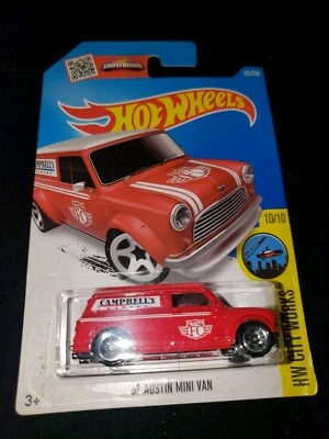 2015 Hotwheels City Works 1967 Austin мини фургон Campbells гараж литой автомобиль - Изображение 1 из 3