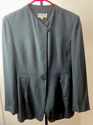 Giorgio Armani Collezion womens blazer size 6 67% acetate - Image 1 of 4