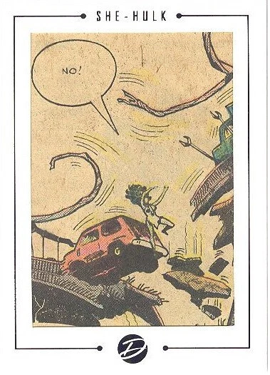 2014 Marvel Comics Dangerous Divas Series 2 Archive Cuts SS5 She-Hulk 19/32 RARE - Image 1 of 1