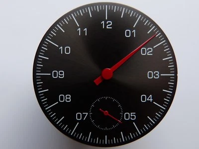 PURE MECANIQUE Cadran montre MONO Aiguille ETA UNITAS 6498 Single hand watch dial SET 38.7mm RD