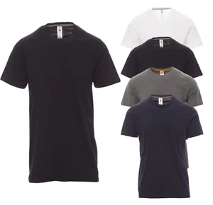 PAYPER SUNSET T-Shirt Maglia Uomo Manica Corta 100% Cotone Maglietta da Lavoro - Imagen 1 de 9
