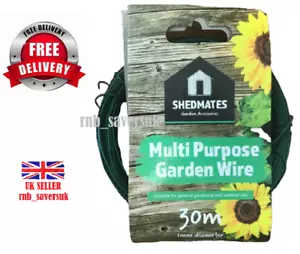 Mehrzweck Gartendraht grün 1 mm x 30 m allgemein Gartenarbeit & Außenbereich - Bild 1 von 1