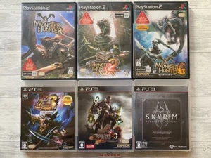 SONY PS2 3 Monster Hunter 1 2 G & Portable 3rd HD & Frontier GG & Skyrim set - Picture 1 of 14