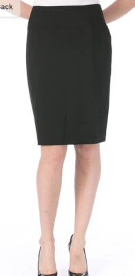 Ellen Tracy black pencil skirt 9360 Sz 8P Lined Zip Slit New Nordstrom Career - Image 1 of 4