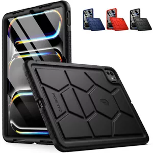 For iPad Pro 11 2024 Case Heavy Duty Shockproof Kids Friendly Silicone Cover - Picture 1 of 19
