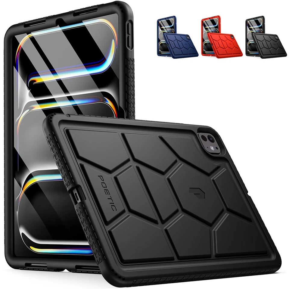 For iPad Pro 11 2024 Case Heavy Duty Shockproof Kids Friendly Silicone Cover - Image 1 of 1