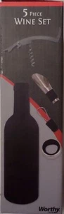 JUEGO DE 5 PIEZAS DE VINO CON LOGOTIPO DE GRAN VICTORIA ELGIN POR DIGNO, ¡NUEVO! - Imagen 1 de 3
