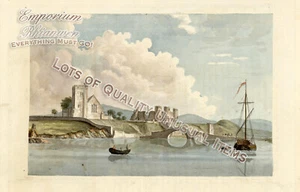 OLD RARE PHOTO PRINT Rhuddlan Castle Church Twt c1770 18th Century size 8x6 inch - Picture 1 of 1