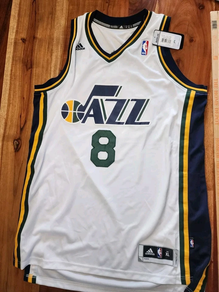 Camiseta De Colección Deron Williams Adidas Utah Jazz Auténtica Talla:xl Nueva Con Etiquetas Xlarge +2 Foto 1 de 4