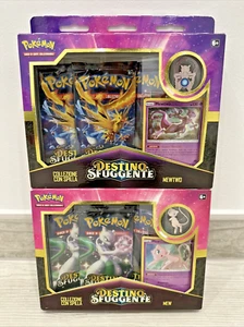 COLLEZIONI CON SPILLA MEW E MEWTWO DESTINO SFUGGENTE SEALED ITA RARISSIME!! - Foto 1 di 6