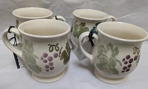Royal Winton TOSCANA set 4 Coffee Tea Mugs Spongeware PERFECT UNUSED - Picture 1 of 7