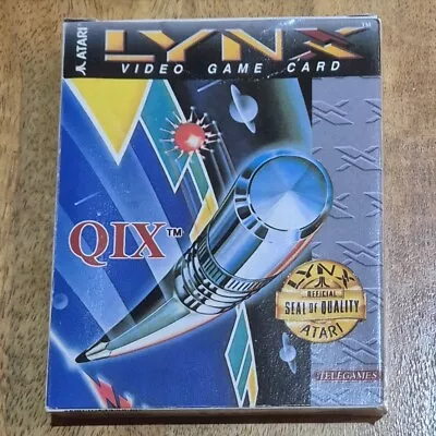 Atari Lynx - QIX - Rare Telegames Cart - Boxed & Complete With Manuals & Leaflet - Image 1 of 4