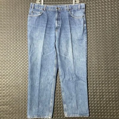 Pantalones de mezclilla informales vintage Kirkland azul claro lavados a la piedra para hombre talla 42x30 Foto 1 de 4