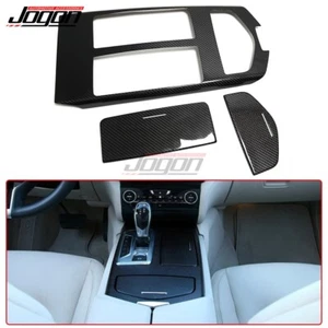 3pcs Carbon Fiber Console Cup Holder Panel Cover For Maserati Ghibli 2018-2021 - Picture 1 of 9