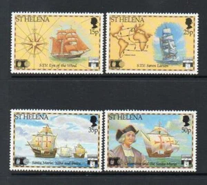 ST HELENA MNH 1992 SG603-606 500TH ANV OF DISCOVERY OF AMERICA BY COLUMBUS - Picture 1 of 1
