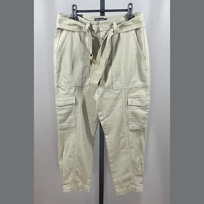 NUEVO Pantalones de mezclilla Banana Republic para mujer 4 verdes rectos cónicos cargo informales Foto 1 de 4