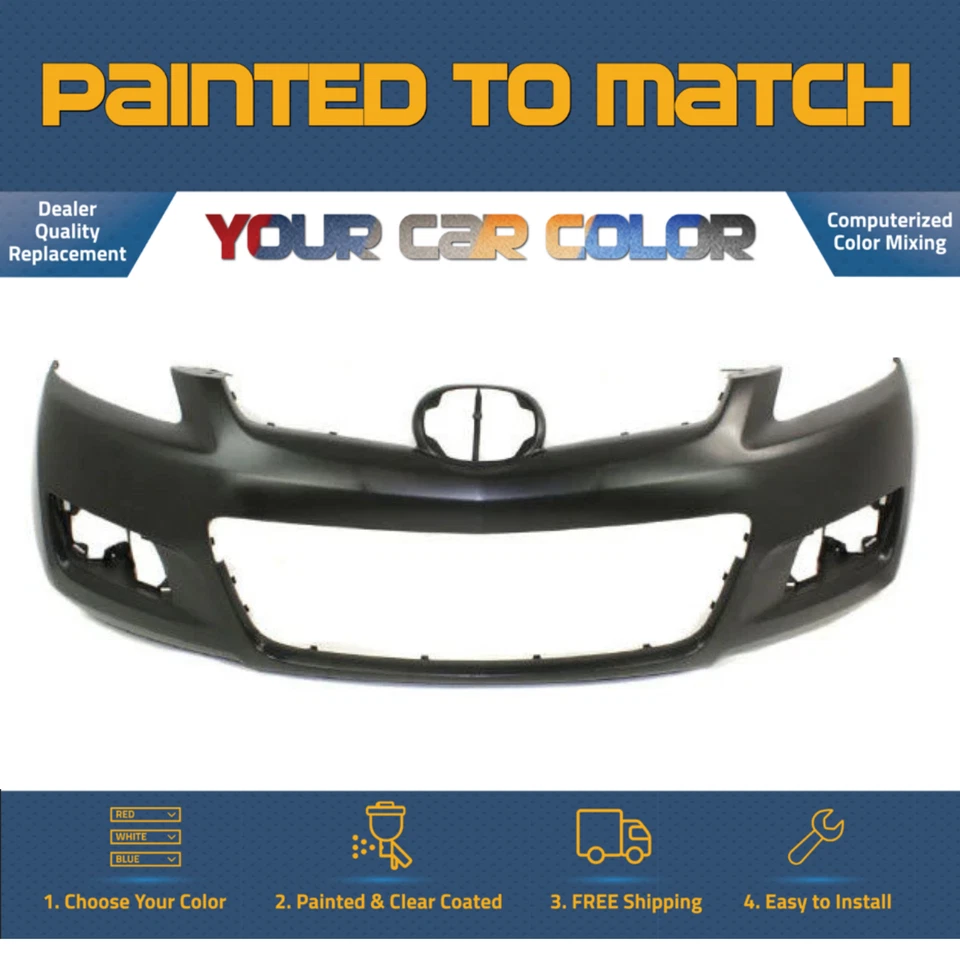 For 2007-2009 MAZDA CX-7 Front Bumper Cover Painted to Match Foto 1 de 1