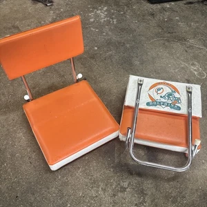 Stadion Rückenkissen Sitz mit Retro Helm - Miami Dolphins 1993 Set - Bild 1 von 7
