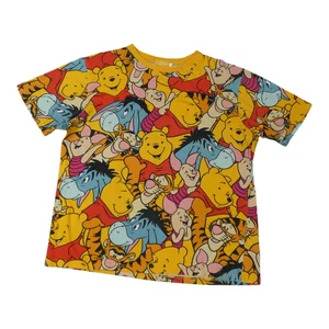 Tokyo Disney T-Shirt Unisex L gelb Winnie Pooh Tigger Ferkel Japan Resort AOP - Bild 1 von 5