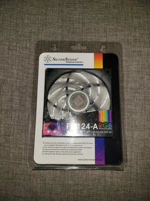 Silverstone FW124-ARGB 120mm x 15mm Slim 15mm Thick ARGB PWM Fan (3 Pcs) - Image 1 of 3