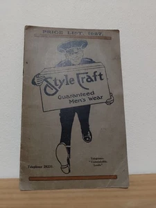 1927 Style Craft Menswear Catalogue Price list Leeds  - Bild 1 von 2