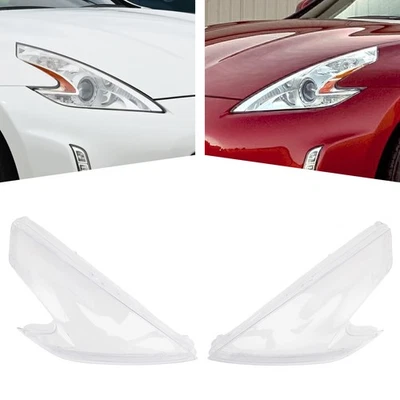 2Pcs Front Headlight Lens Cover For Nissan 370Z 2009-2021 Replace US - Image 1 of 4