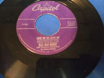 ELLA MAE MORSE - LOVE ME OR LEAVE ME / THE BLACKSMITH BLUES  - 7" VINYL SINGLE Foto 1 de 3