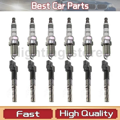 Ignition Coil Spark Plug 12X NGK Standard Ignition For Volkswagen Golf 2002 2005 - Image 1 of 4