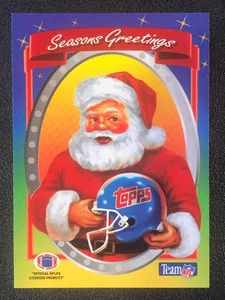 Santa Claus 1994 Topps FOOTBALL Christmas Promotional Trading Card - Picture 1 of 2
