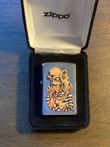Vintage Zippo Lighter - Flame Rite Rare Joey Mars, Drooling Man  - Picture 1 of 6