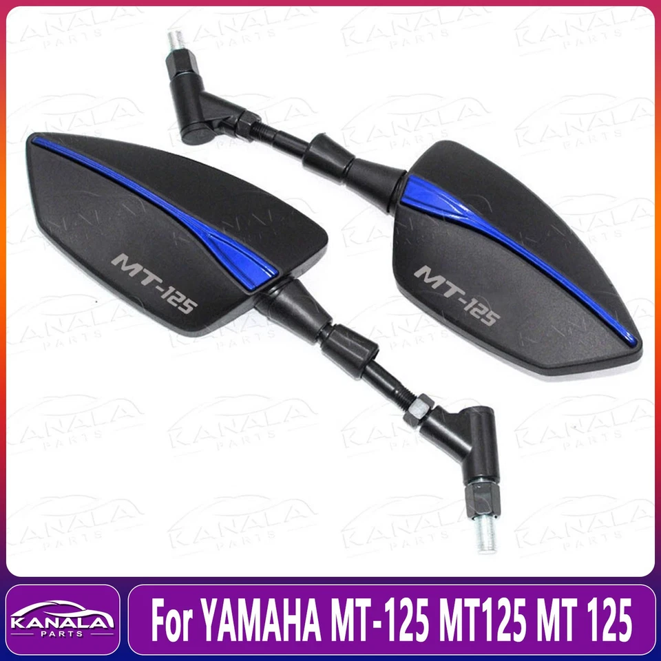 For YAMAHA MT-125 MT125 MT 125 Motorcycle Parts Aluminum Side Rearview Mirrors - Image 1 of 1