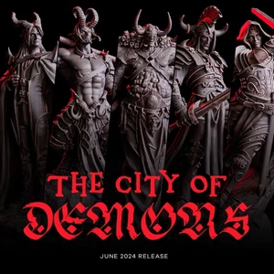 City of Demons por Flesh of Gods Impreso en 3D DnD Resina Minis - Imagen 1 de 61