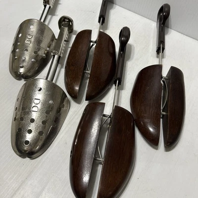Lote De Colección Metal Martillado EKCO Madera Zapato Árbol Zapatos Estirador Zapato/176j Foto 1 de 4