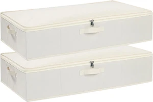 Under the Bed Storage Bins, Closet Organizers with Reinforced Handles for Blanke - Picture 1 of 7